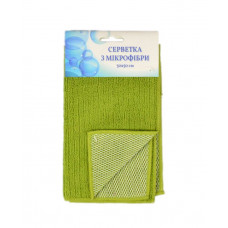 Серветка з мікрофібри Home Line "Сітка зелена" 30х50см 120322