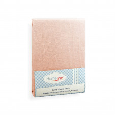 Простирадло махрове на резинці Home Line (персикове) 180х200см 113831
