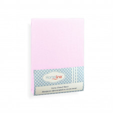 Простирадло махрове на резинці Home Line (світло-рожеве) 90х200см 123194