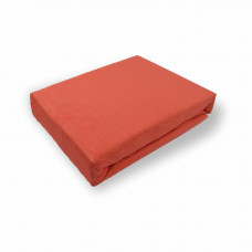 Простирадло махрове на резинці (коралове) 180х200см 142671