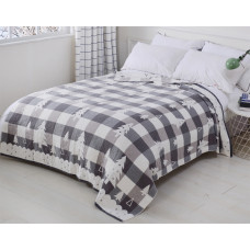 Ковдра ткана Home Line "Ялинка" (сіра) 150х200см 137646