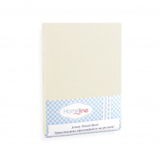 Простирадло трикотажне на резинці Home Line (кремове) 90х200см 113808