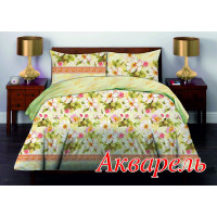 Євро комплект постільної білизни Home Line "Акварель" 50х70 (кейс) 122926