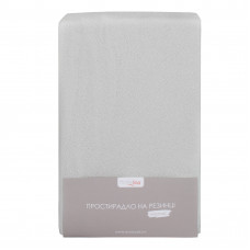 Простирадло махрове на резинці Home Line (світло-сіре) 160х200х20см 155244