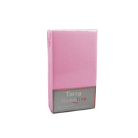 Простирадло махрове на резинці Home Line (рожеве) 90х200см 105493