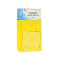 Серветка з мікрофібри Home Line "Сітка світло-жовта" 30х50см 125936