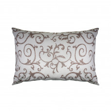 Наволочка бязева Home Line "Вензель" (шоколад) 50х70см 163407