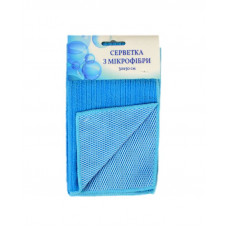 Серветка з мікрофібри Home Line "Сітка блакитна" 30х50см 120319