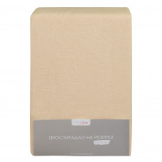Простирадло махрове на резинці Home Line (бежеве) 90х200х20см 155185