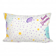 Наволочка бязева дитяча Home Line "Коти" (бірюзові) 50х70см 162647