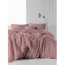 Сімейний комплект постільної білизни Limasso "Snowflake palemauve" (ліловий) 147918