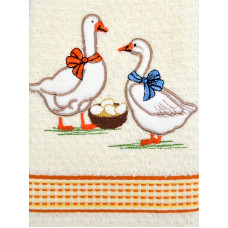 Рушник махровий кухонний Home Line "Гуси" (кремовий) 40х60см 134484