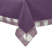 Скатертина Home Line "Лілова з рамкою у клітинку" 140х180см 161220