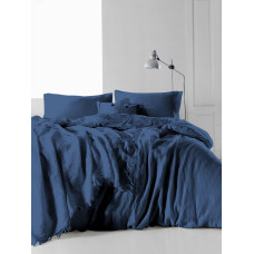 Сімейний комплект постільної білизни Limasso "Snowflake dressblue" (синій) 147924